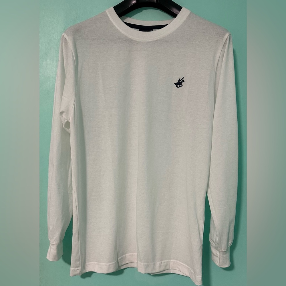 New Pacific Polo club men long sleeve t-shirt size medium 100% cotton